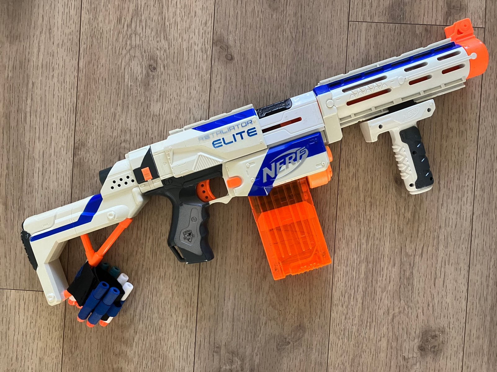 NERF N-Strike Elite Retaliator XD, Ophalen of Verzenden, Gebruikt