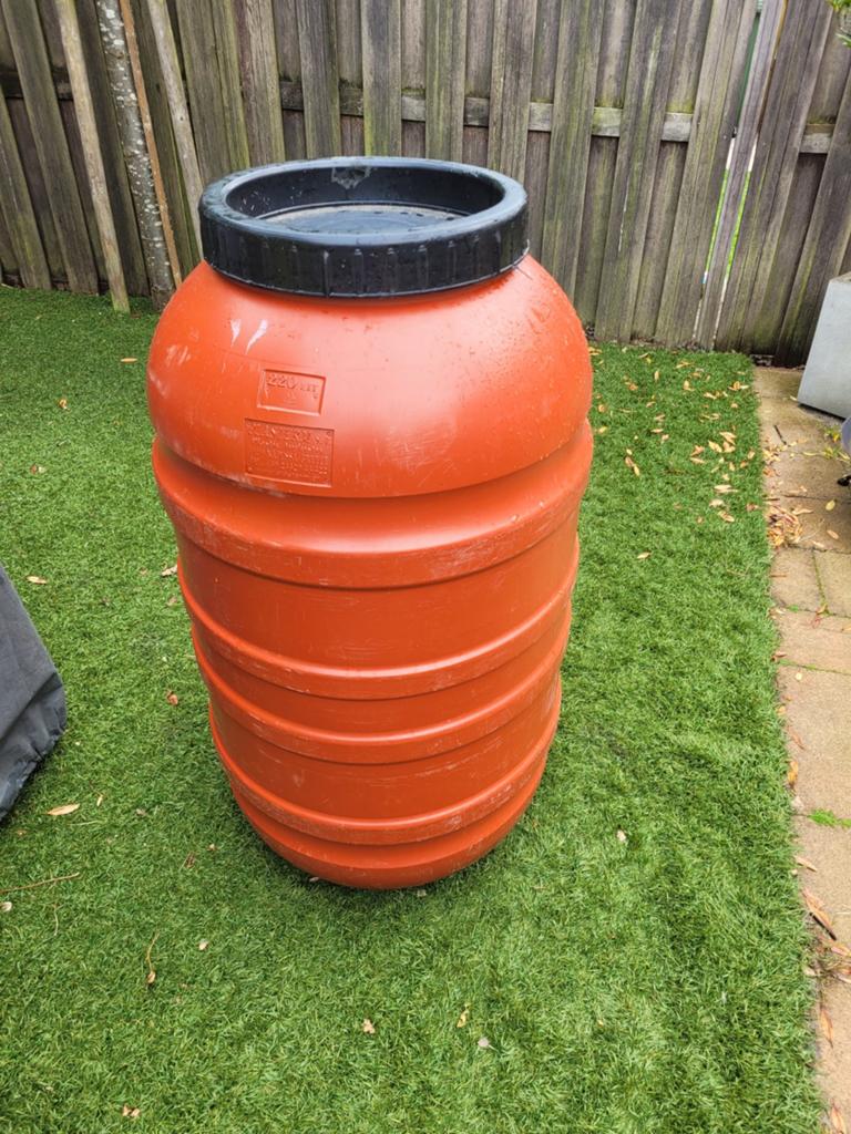 Ton, 220 liter schoon., Tuin en Terras, Regentonnen, 150 liter of meer, Ophalen of Verzenden