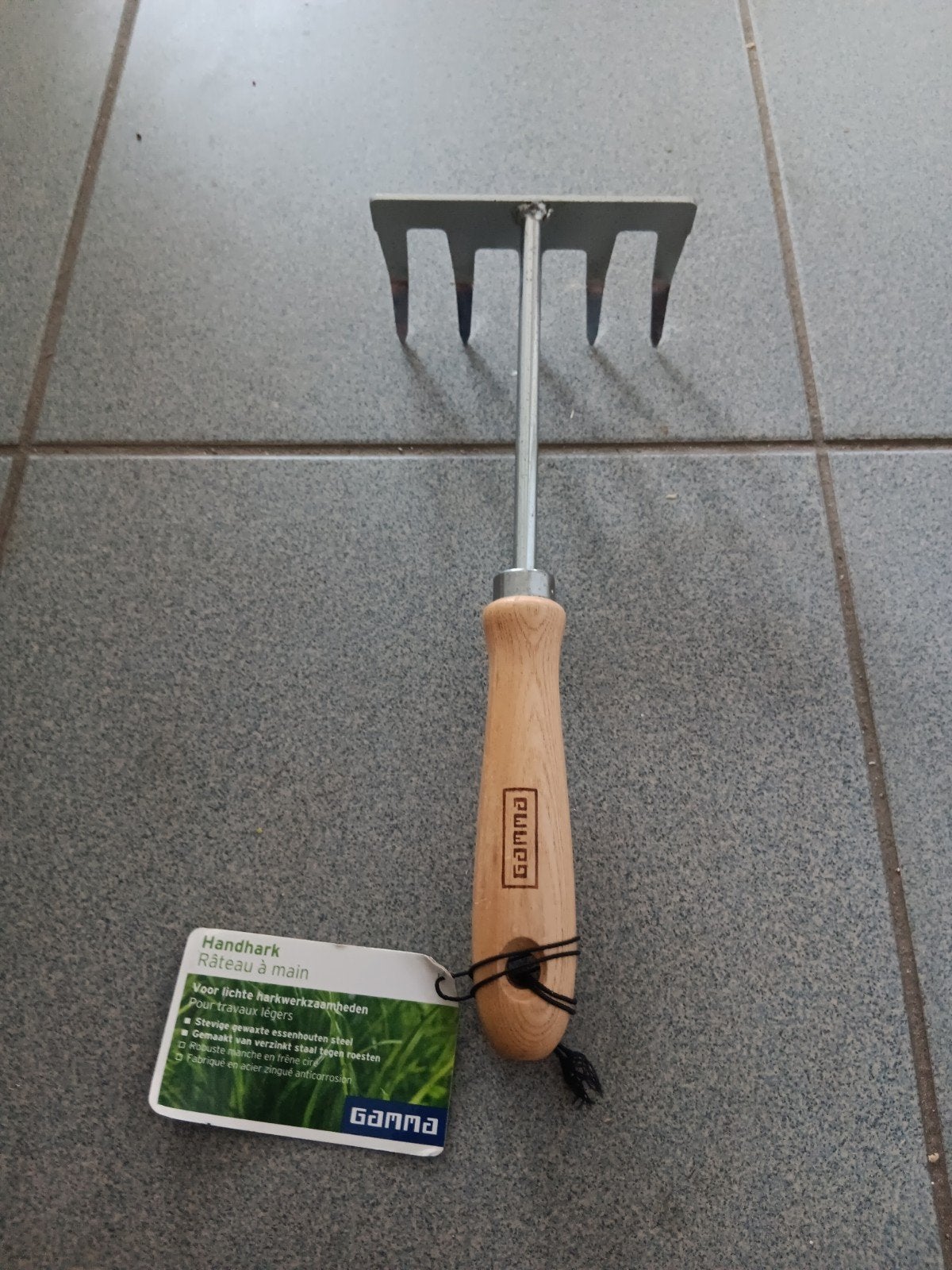 Nieuwe Gamma Handhark voor lichte harkwerkzaamheden, Tuin en Terras, Ophalen of Verzenden, Nieuw, Hark, Gamma