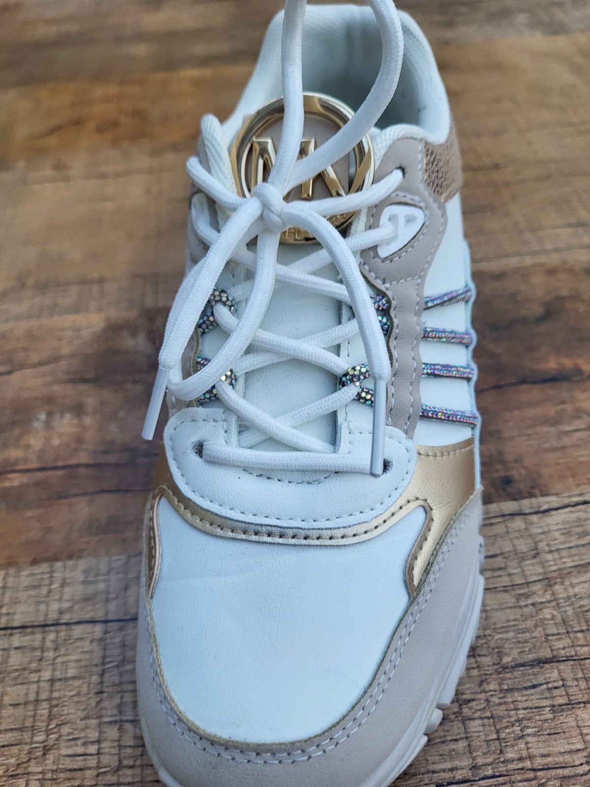 Michael Kors sneakers maat 39, zo goed als nieuw, Michael Kors, Wit, Ophalen of Verzenden, Sneakers of Gympen