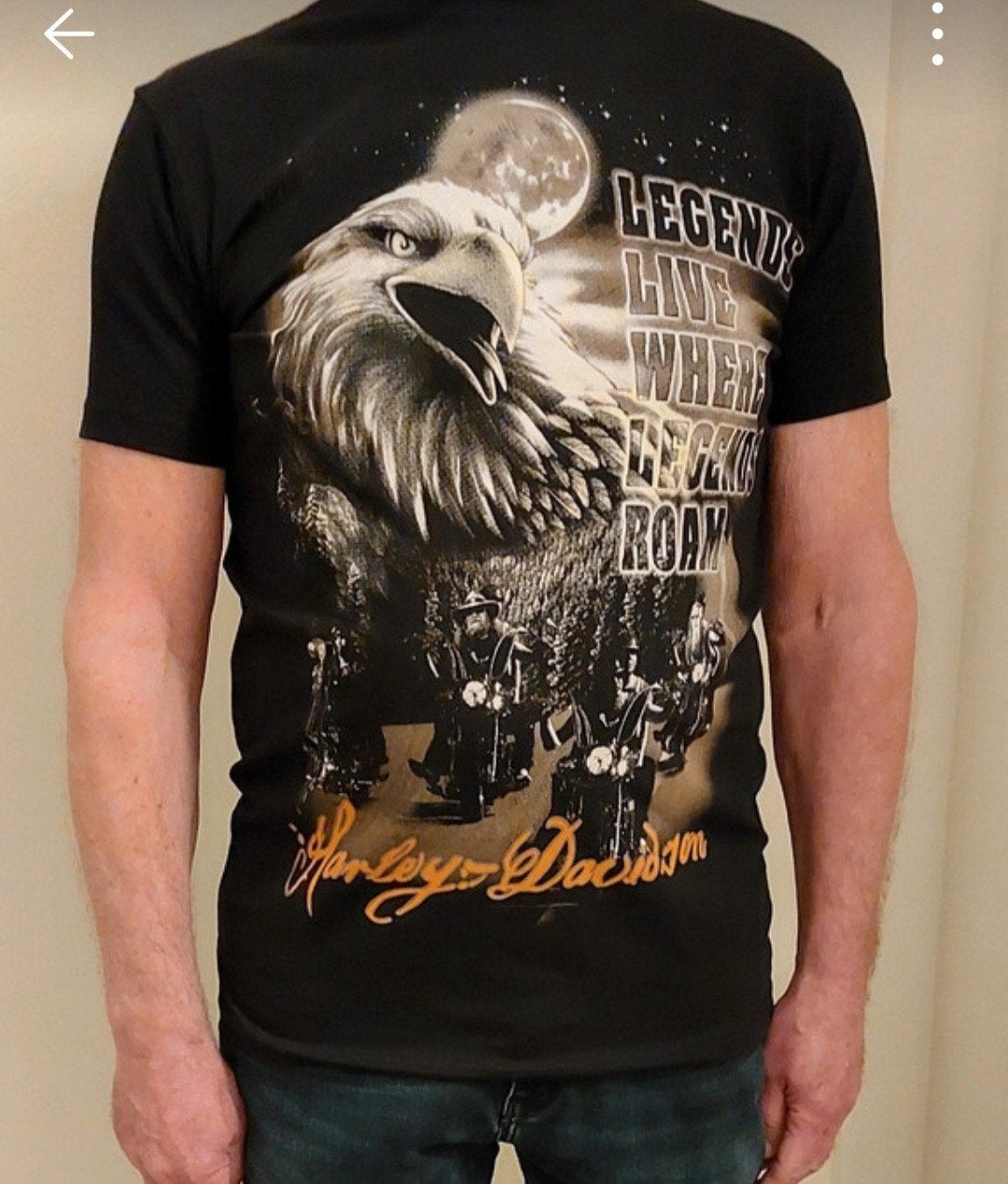 Harley-Davidson T-shirt met adelaarprint, Ophalen of Verzenden