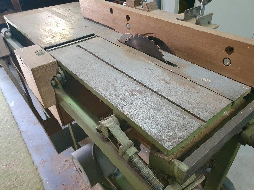 houtbewerkingsmachine Zaag + schaaf + langgatboor, Ophalen, Gebruikt