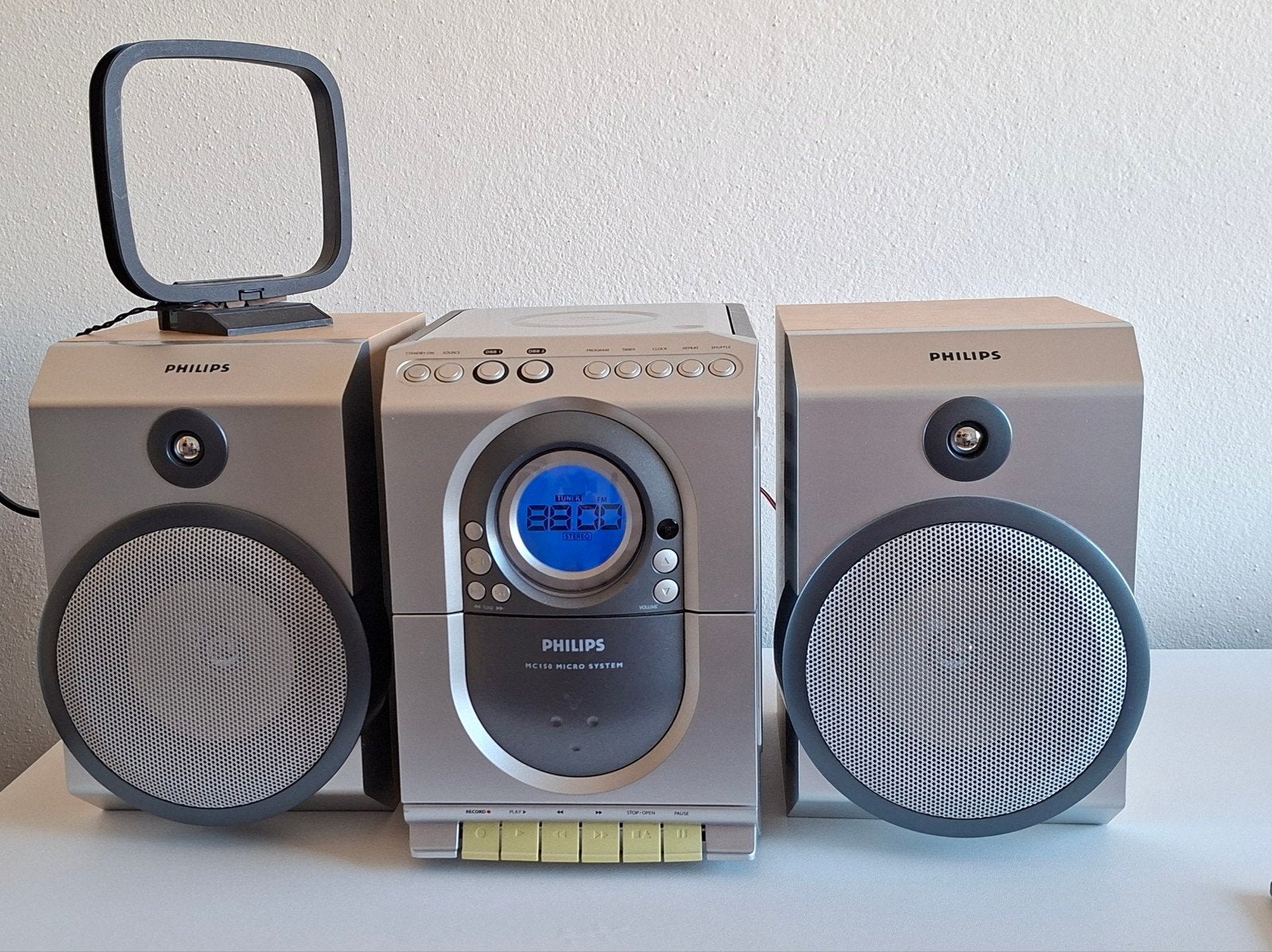 Philips MC118 Micro Systeem met CD, Cassette en Radio, Ophalen of Verzenden, Cassettedeck, Philips