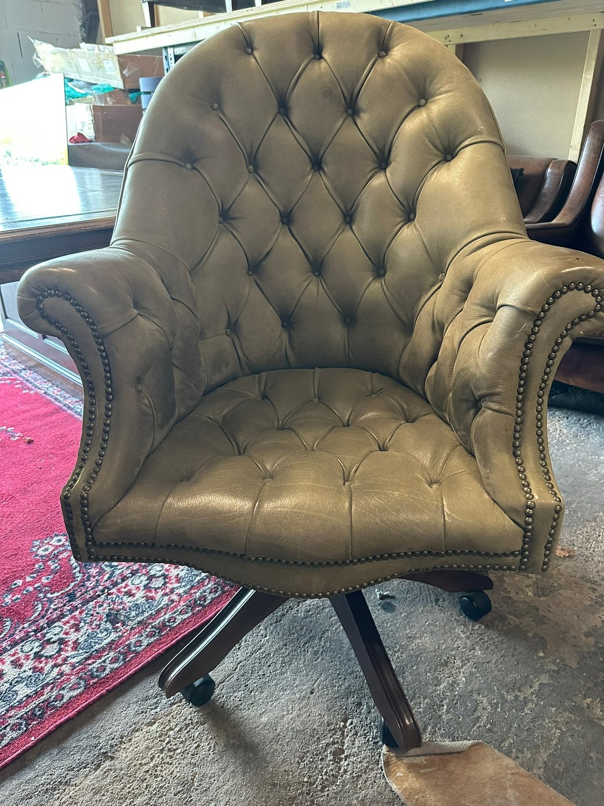Exclusieve Chesterfield Director’s Chair., Ophalen, Gebruikt, ., Chesterfield