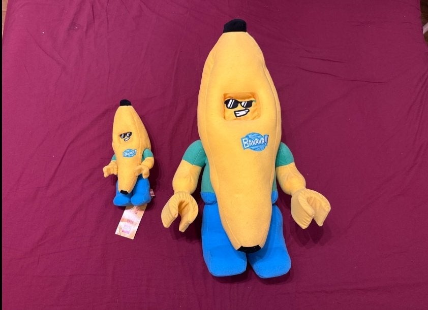 knuffel bananenman lego, Overige merken, Overige typen, Wasbaar, Ophalen of Verzenden