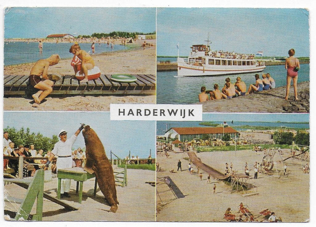 Harderwijk Gelopen Ansichtkaart ( B5320 ), Ophalen of Verzenden, 1960 tot 1980, Gelopen, Gelderland