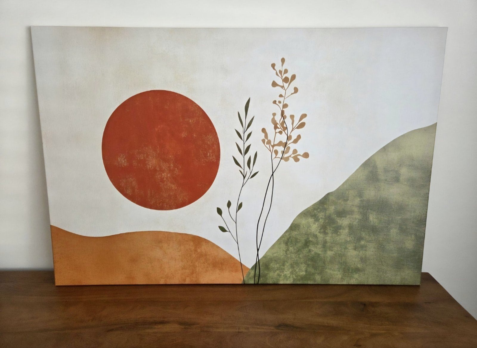 Groot canvas Schilderij - 120 x 80 cm, Ophalen
