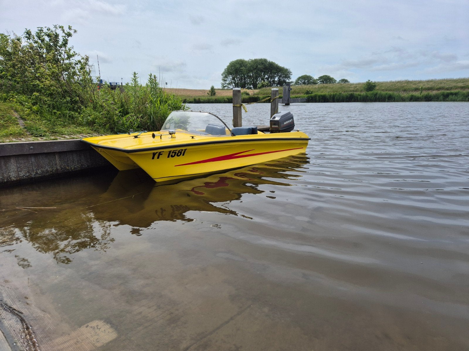 Custom Craft Boats Mark R.T. Mariner 50PK 2T, Ophalen, Overige merken, Gebruikt, Elektrische start