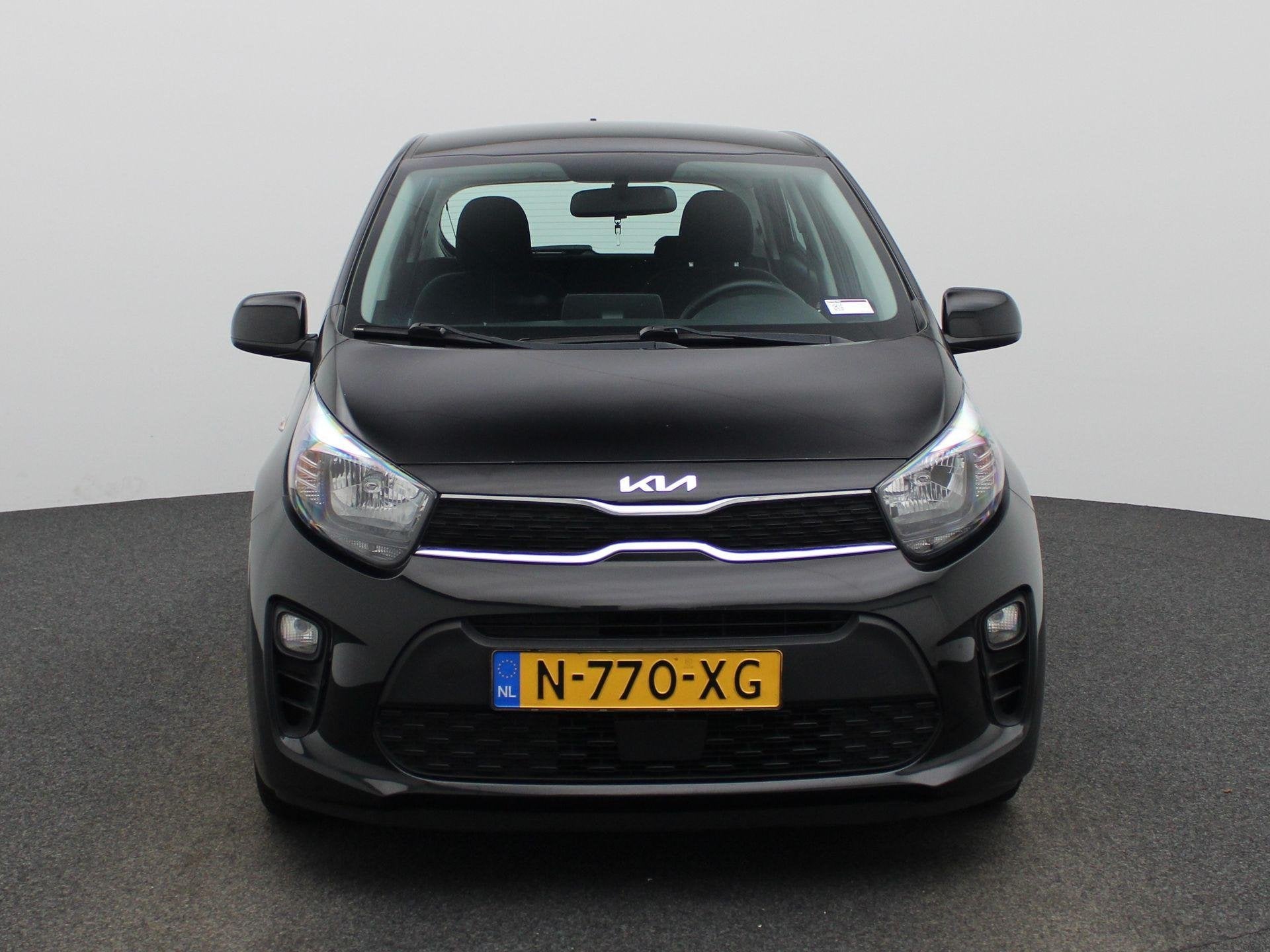 Kia Picanto 1.0 DPi DynamicLine | Apple Carplay/ Android Aut, Stof, Gebruikt, 4 stoelen, Zwart