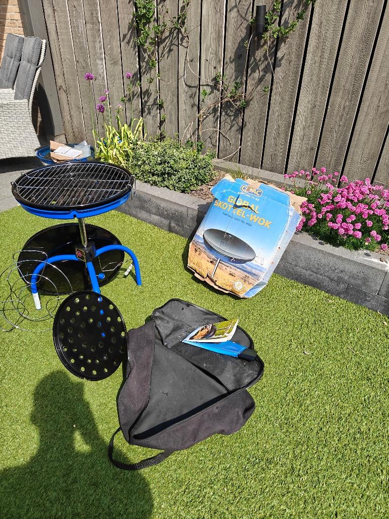 Cadac globel skottel wok, Ophalen, Gebruikt