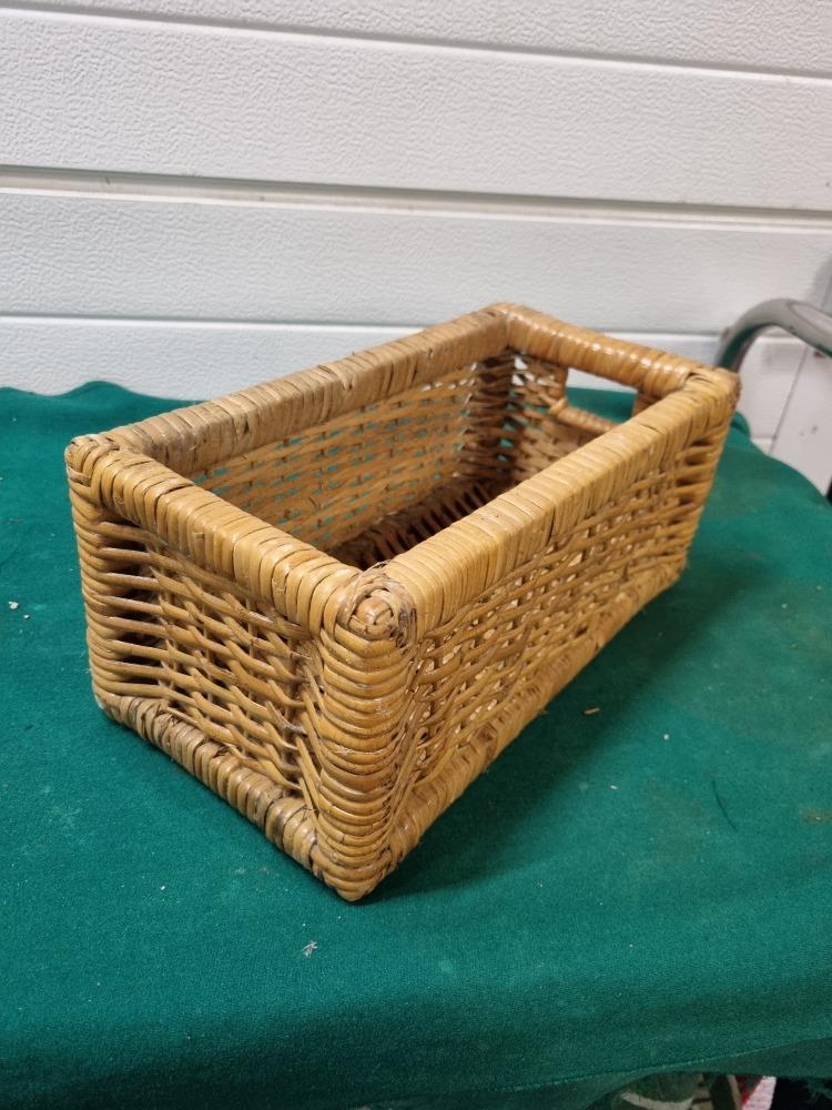 mand riet lade, Huis en Inrichting, Woonaccessoires | Schalen en Manden, Ophalen of Verzenden, 'T Olde Gre-j, Info@toldegrej.nl