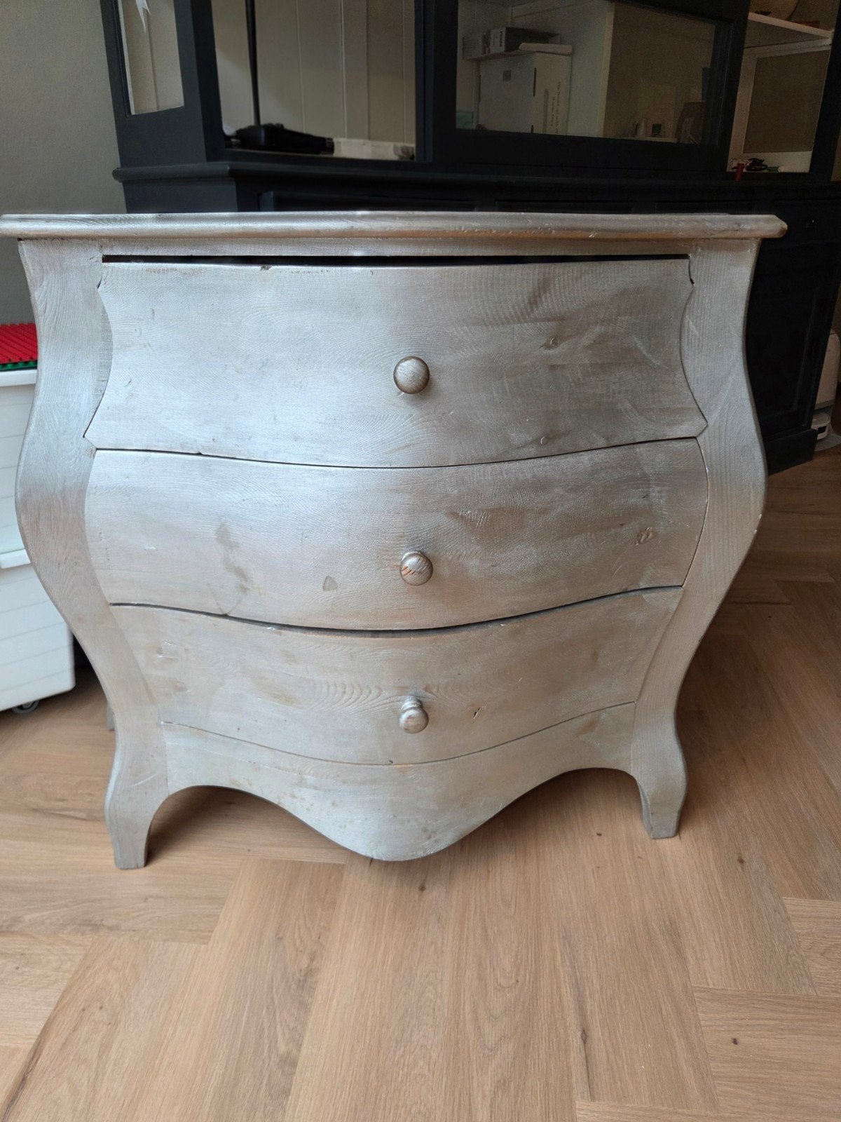Vintage commode met 3 lades - landelijke stijl, Ophalen