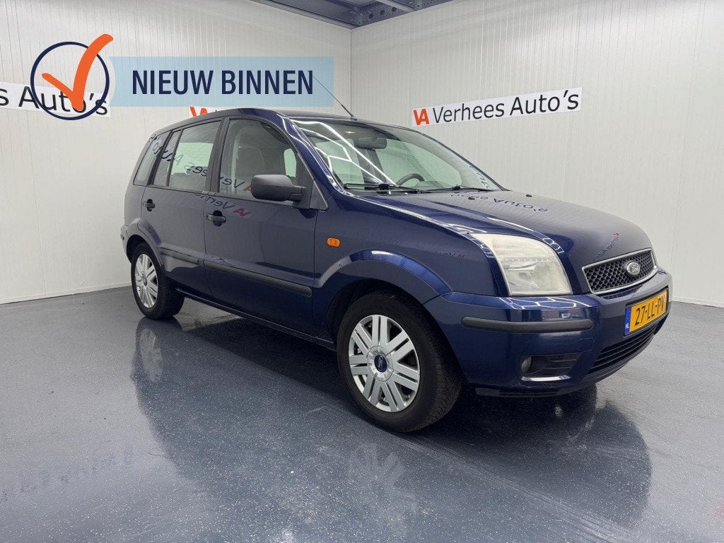 Ford Fusion 1.4-16V Luxury Automaat (bj 2003), Auto's, 15 km/l, Blauw, Bedrijf, Euro 4