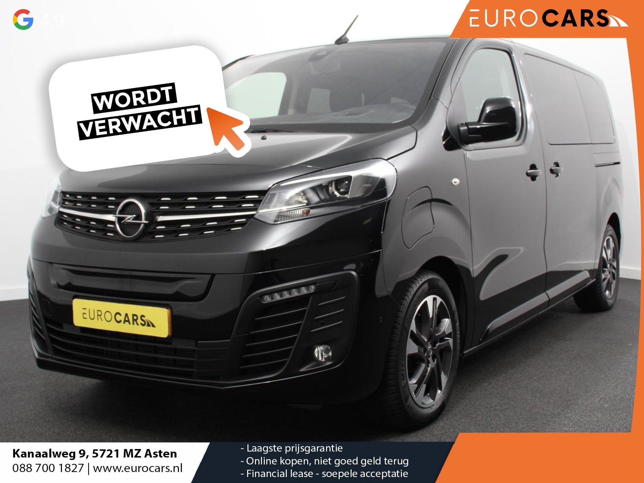 Opel Vivaro-e Combi Zafira L2H1 75 kWh 8persoons PERSONENBUS, Auto's, Opel, 8 stoelen, Overige carrosserieën, 40 min, 329 km
