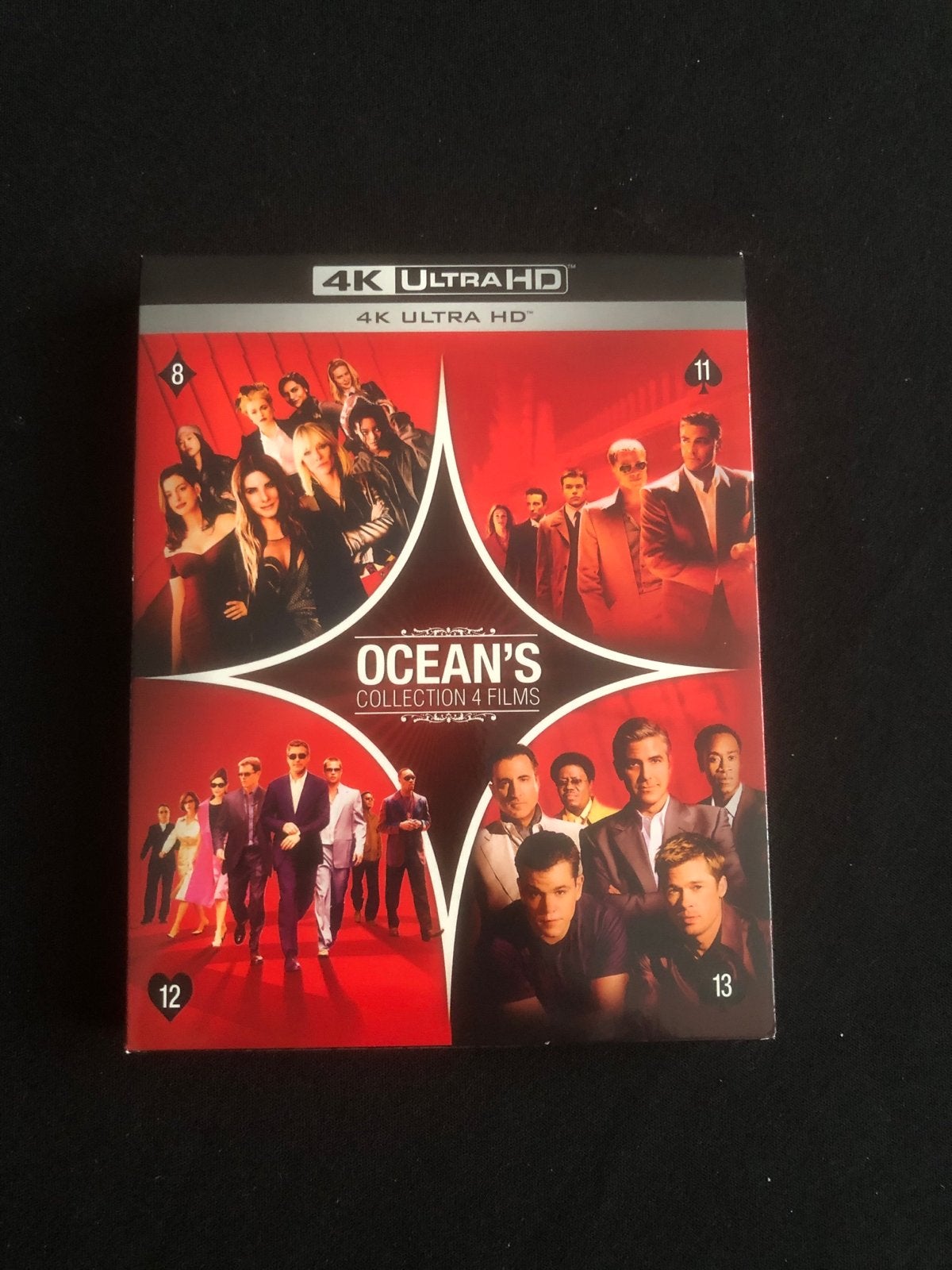 Ocean's Collection 4 Films 4K Ultra HD Blu-ray, Engels, Nederlands, Actie, Ophalen of Verzenden