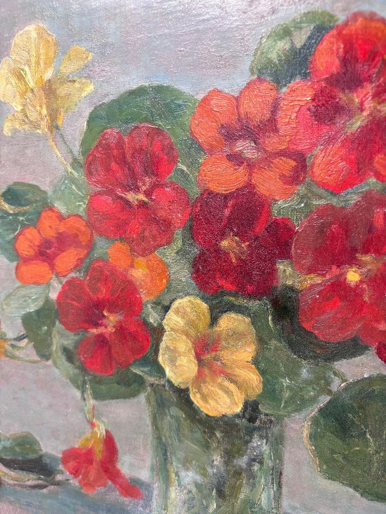 Olieverfschilderij Bloemenstilleven E. van der Ven, Antiek en Kunst, Ophalen