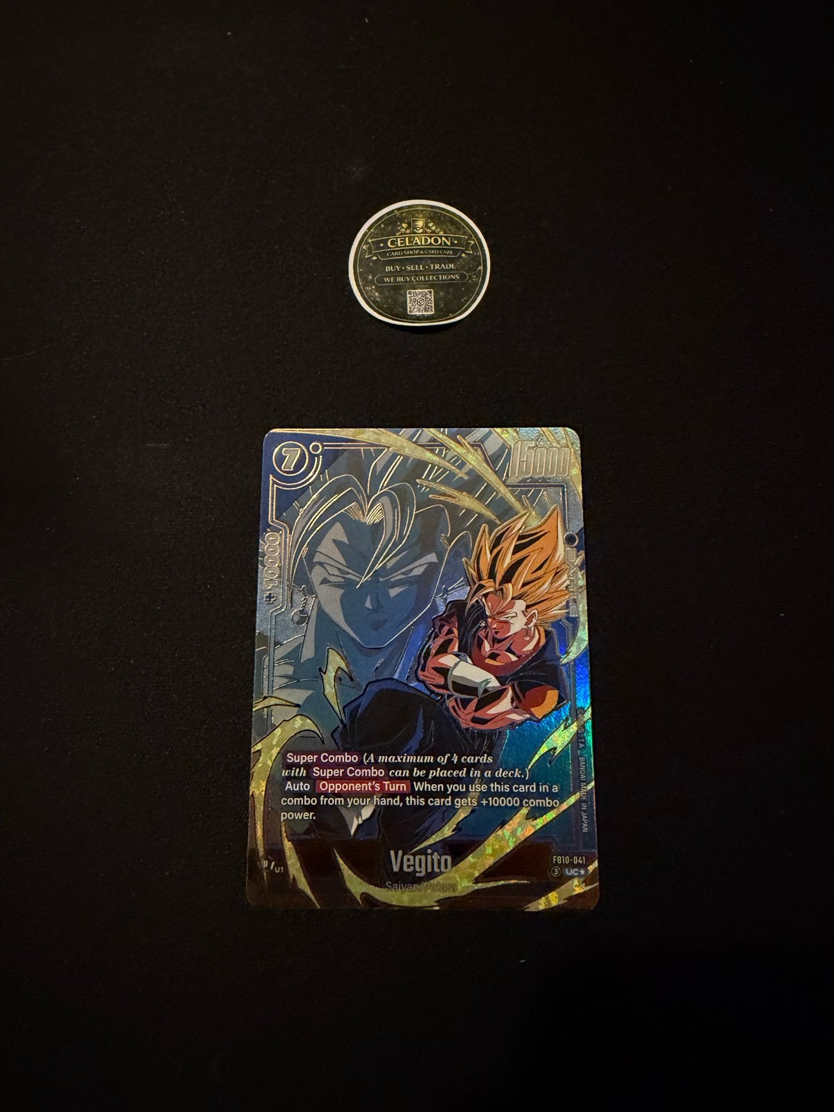 Dragon Ball Super Card Game - Vegito (Foil), Ophalen of Verzenden, Zo goed als nieuw, Losse kaart, Foil