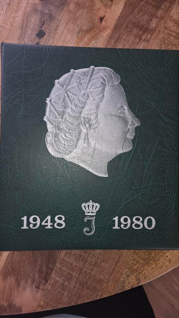 Juliana Munten Album 1948-1980 inclusief zilveren munten, Ophalen, Koningin Juliana, Setje, Zilver
