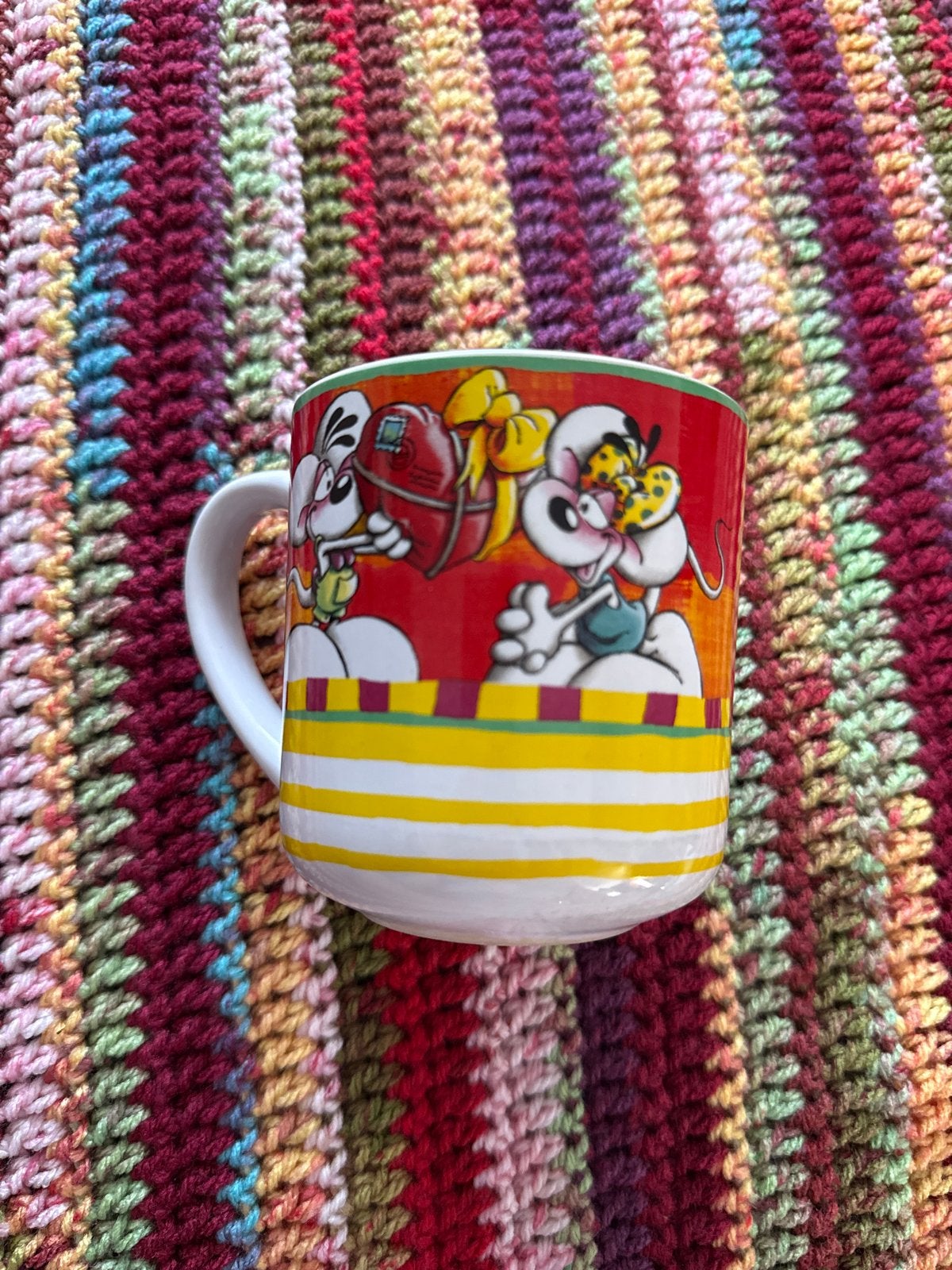 Diddl mok met Diddl en diddlina  - Zo goed als nieuw, Verzamelen, Diddl, Ophalen of Verzenden, Verschillende figuren, Zo goed als nieuw