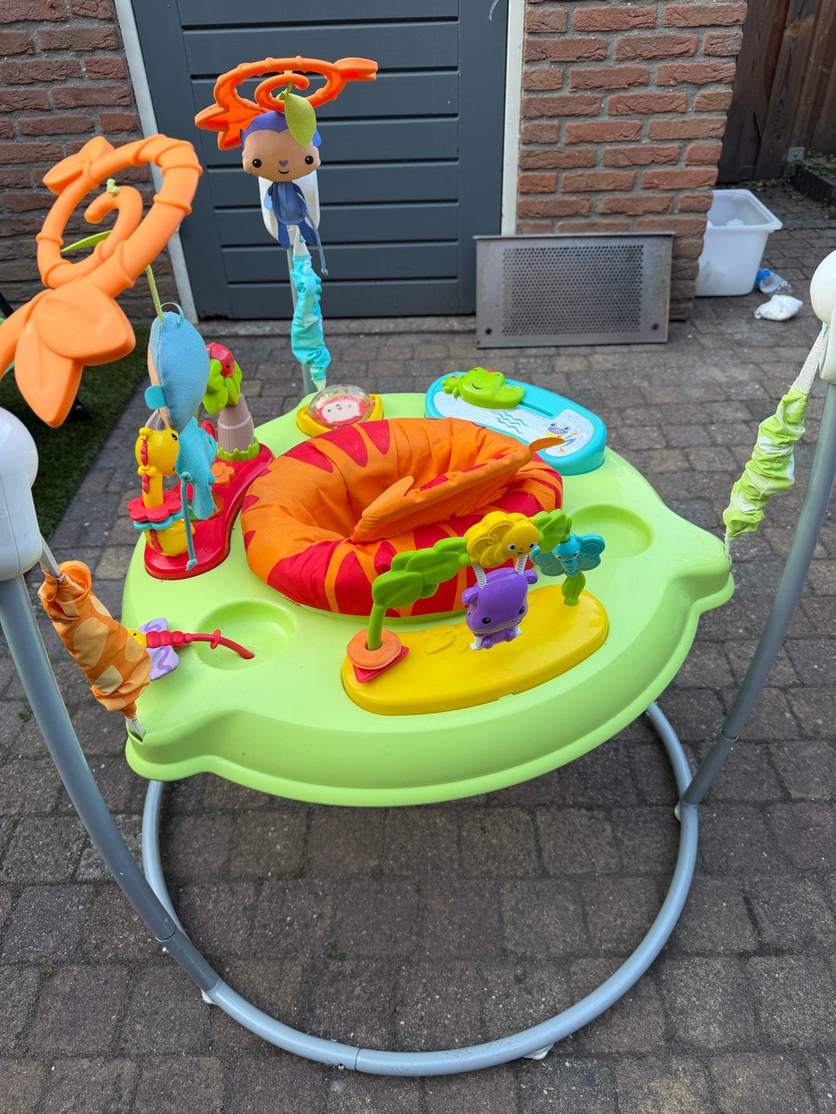 Fisher price jumperoo met geluid, Ophalen of Verzenden, Gebruikt, Overige typen, Met licht