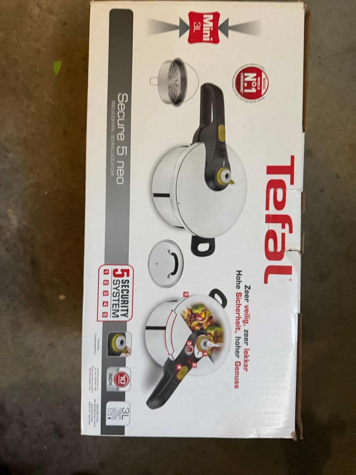 Tefal Secure 5 Neo Snelkookpan 3L - Nieuw in doos, Ophalen, Nieuw