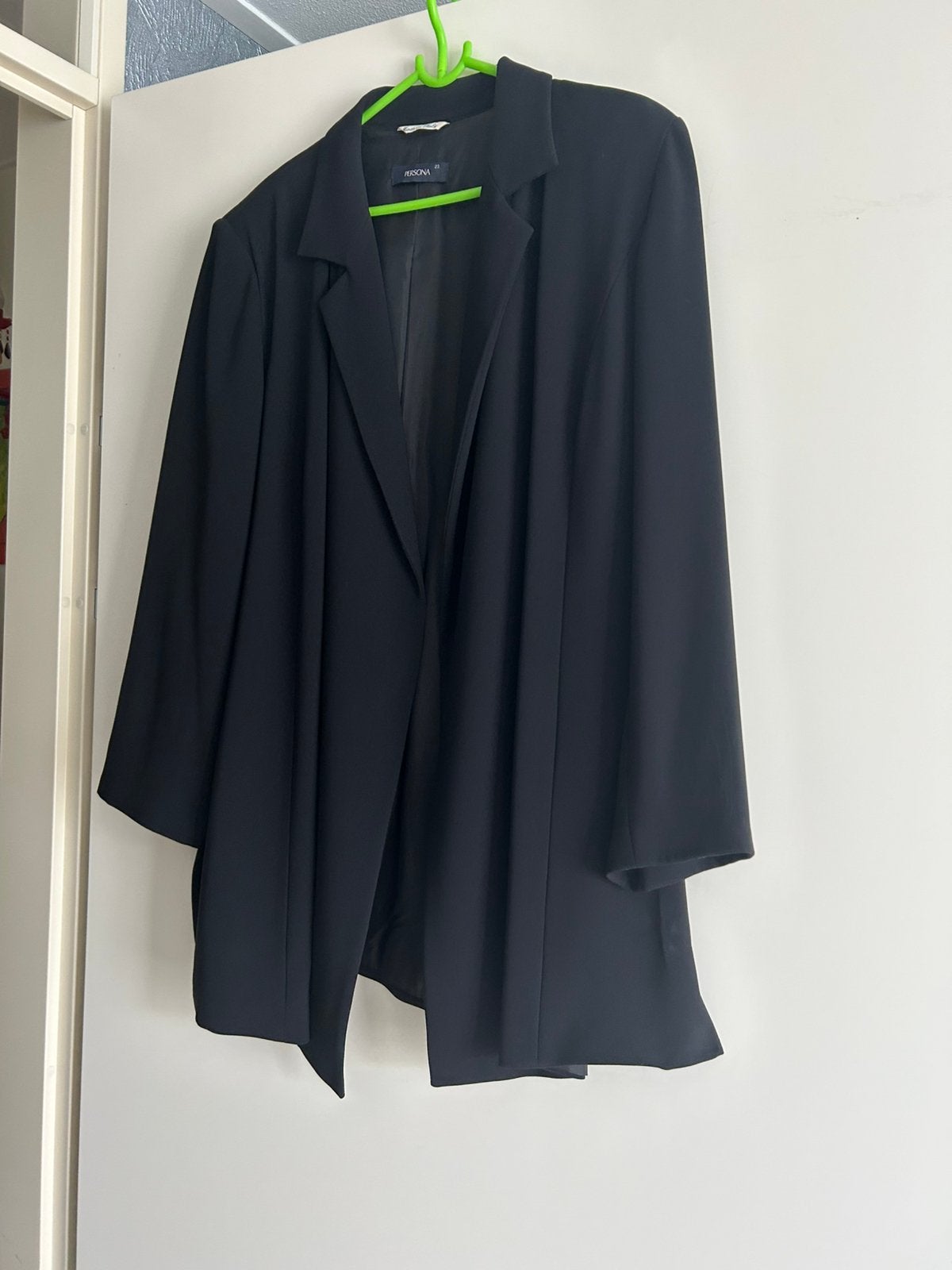 Dames kostuum maat 46 Marina Rinaldi maat 23 zgan, Ophalen of Verzenden, Zo goed als nieuw, Maat 46/48 (XL) of groter, Zwart