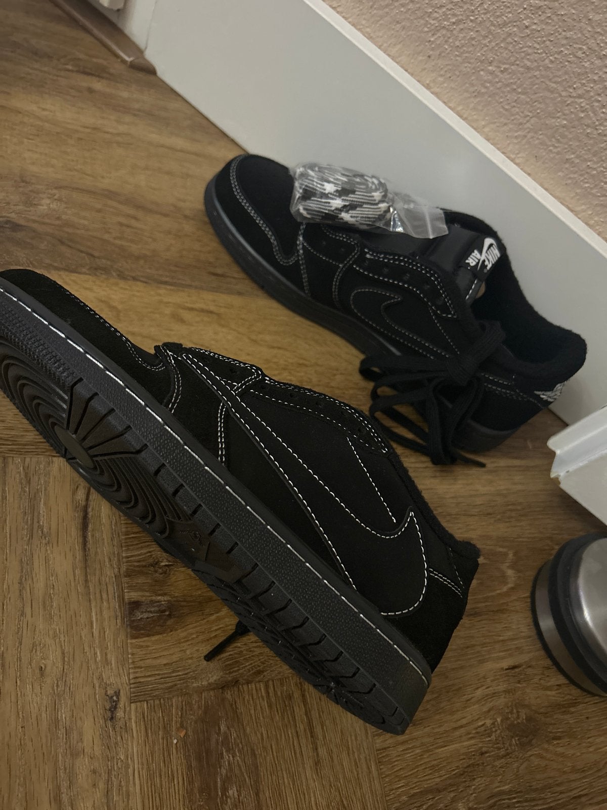 Nike Jordan 1 Low Travis Scott Black Phantom, Ophalen of Verzenden, Nieuw, Zwart, Sneakers of Gympen