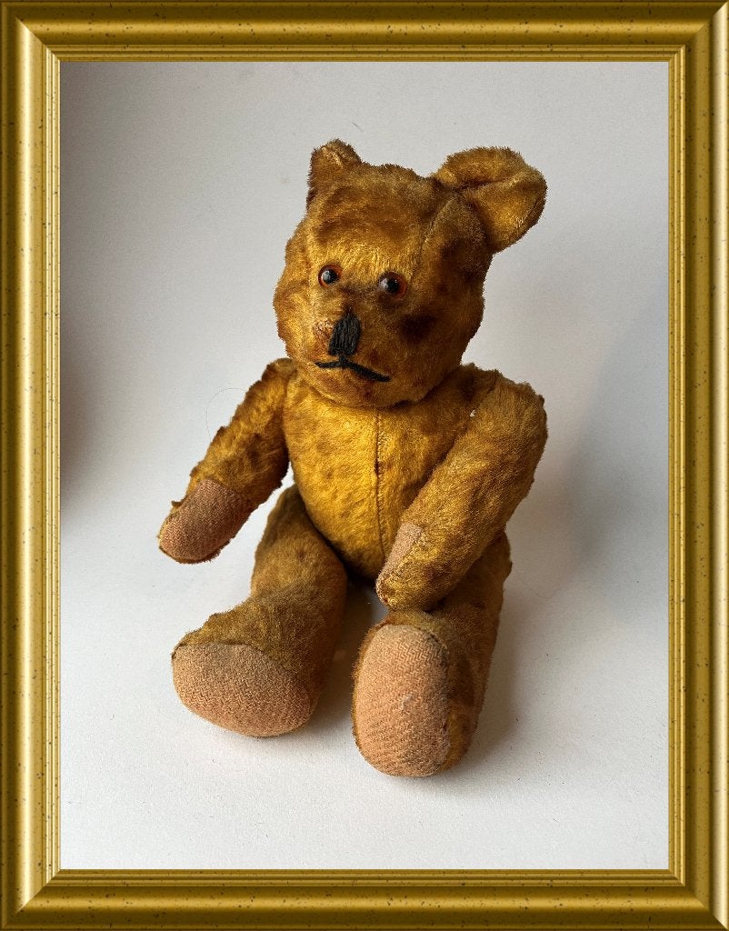 Oude kleine teddy beer, Antiek en Kunst, Antiek | Speelgoed, Ophalen of Verzenden