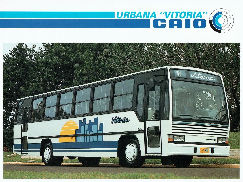 Folder CAIO Vitoria Urbana (bus uit Brazilië - 1988), Verzenden, Gelezen, Overige merken