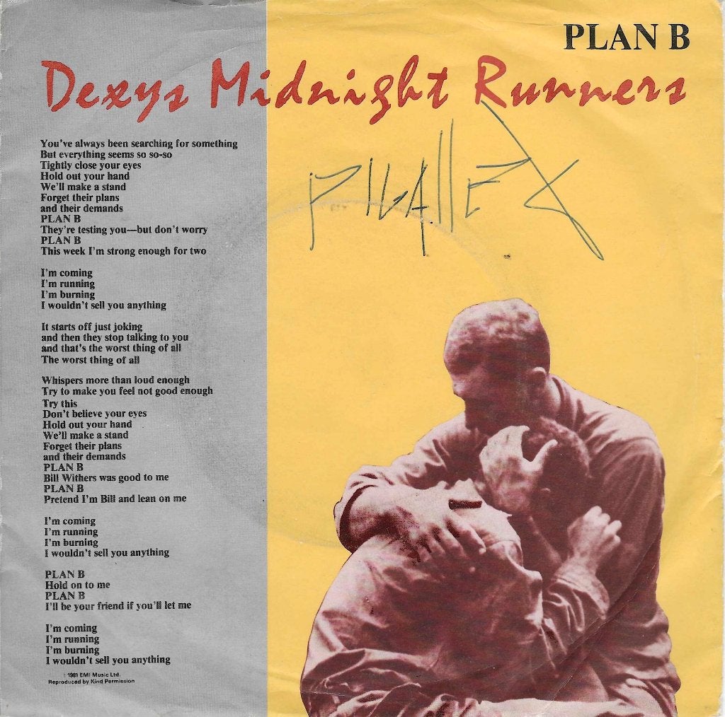 dexys midnight runners / plan b - new wave/punk/funk/soul, Verzenden, Gebruikt, 7 inch, Rock en Metal