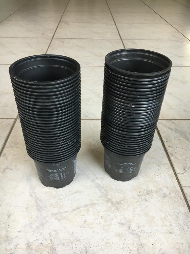 kweekpotten stekpotten plantenpot bloempot diam 10xH9 cm 60x, Kunststof, Rond, Ophalen of Verzenden, Zo goed als nieuw