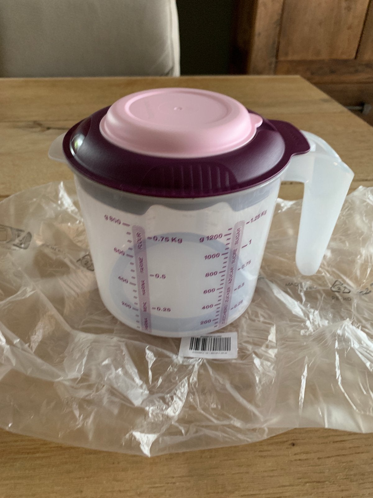 Tupperware mix-N-meet 1,25 liter paars, Tupperware, 1,25 liter, Verzenden, Paars