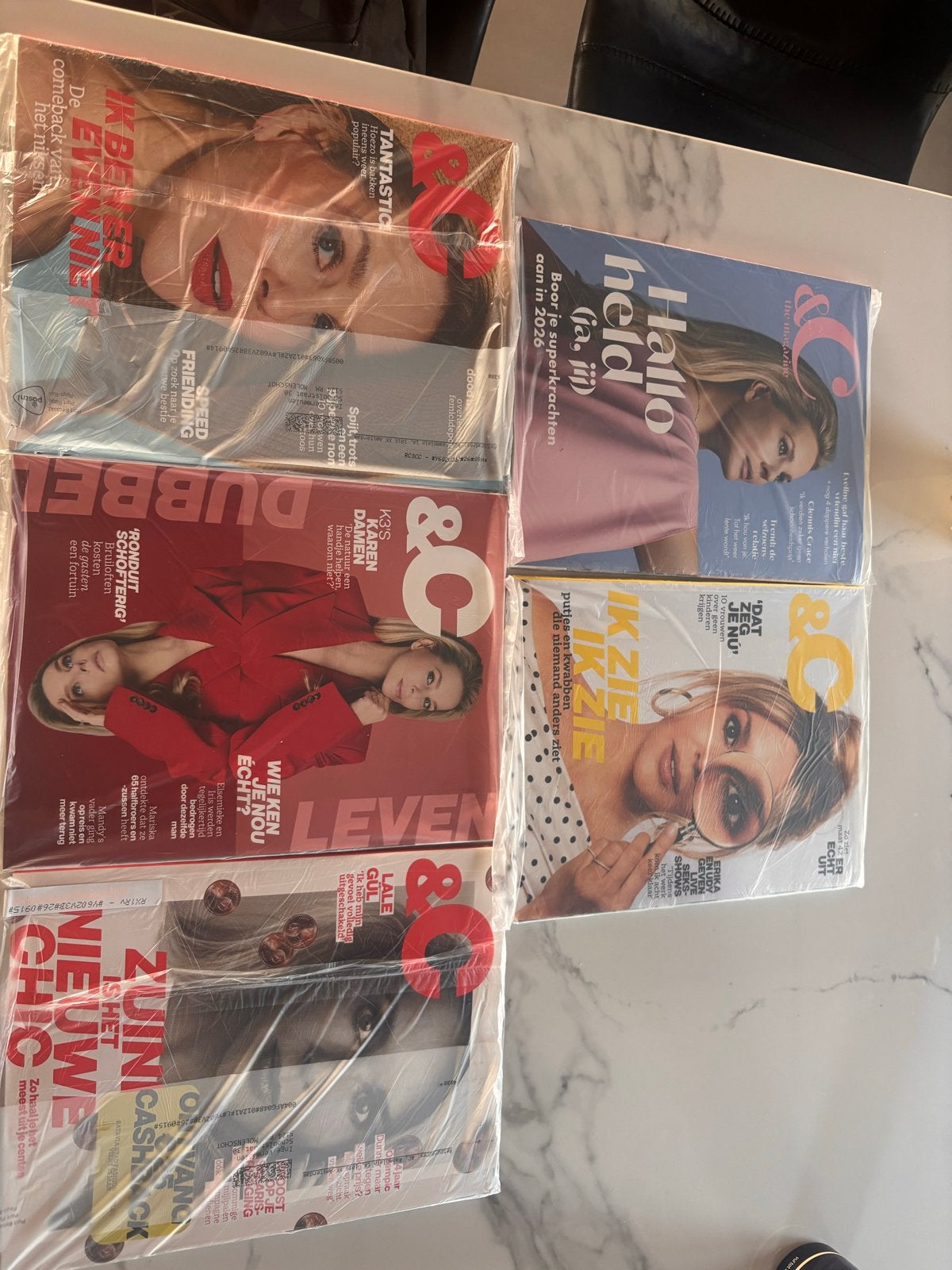 5x &C Magazine -  nieuw in folie, Ophalen of Verzenden, Nieuw, Glossy