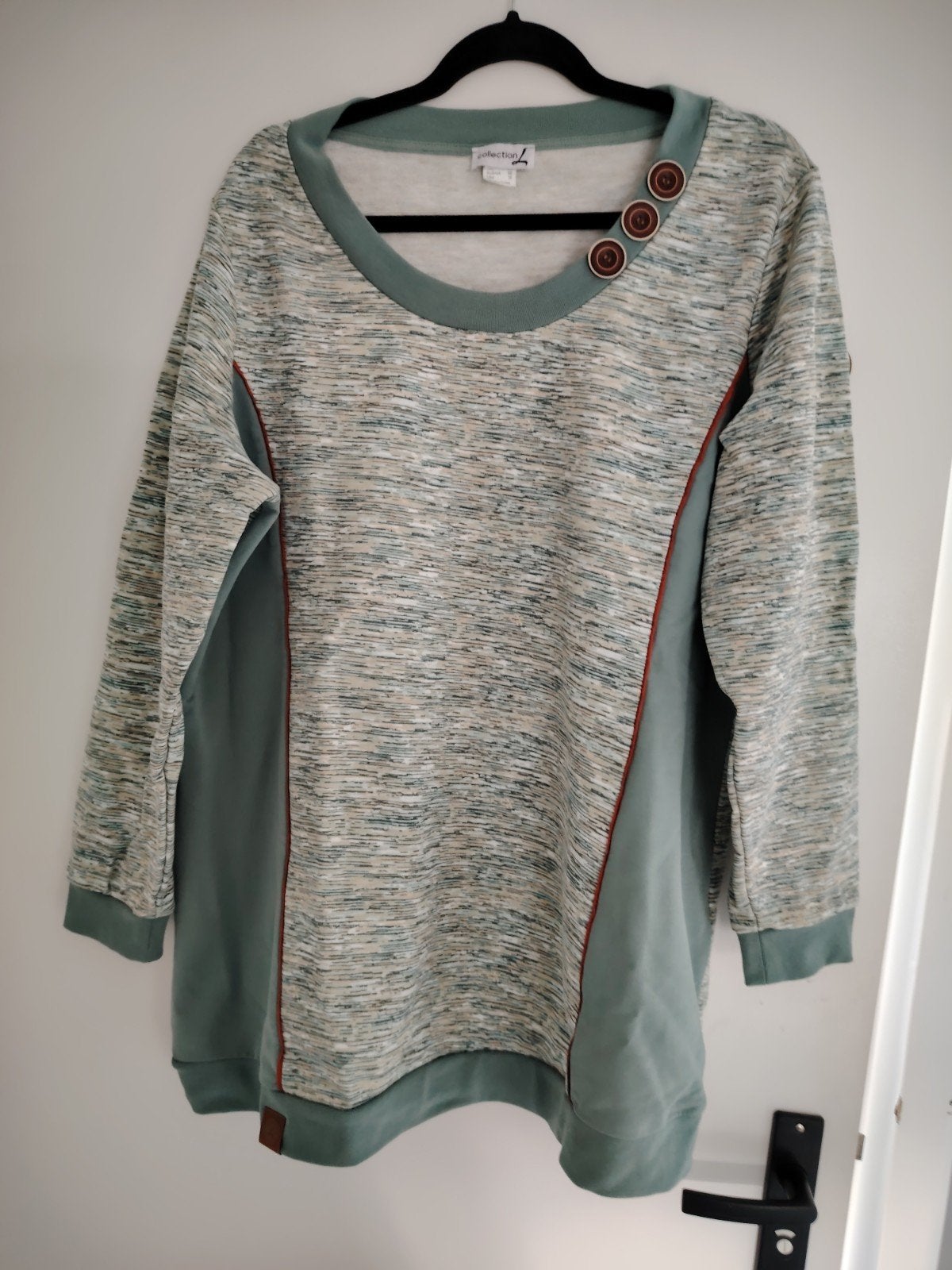 Leuke zgan sweater mt 48 heerlijk voor herfst, Kleding | Dames, Ophalen of Verzenden, Zo goed als nieuw, Groen, Trui of Vest