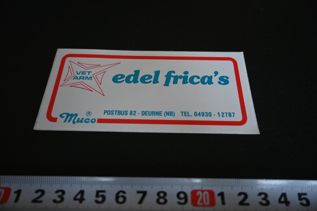 sticker Deurne MUCO  VET ARM  edel frica's 04930-12787, Ophalen of Verzenden, Zo goed als nieuw