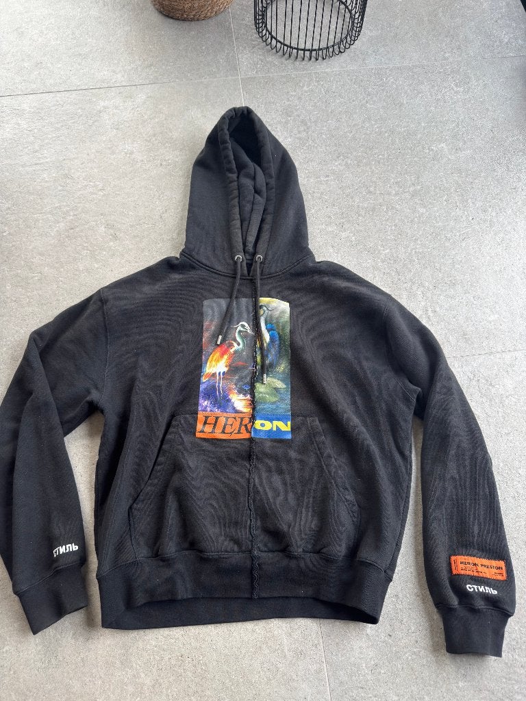 Heron Preston Hoodie maat L, Kleding | Heren, Maat 52/54 (L), Heron Preston, Zwart, Ophalen of Verzenden