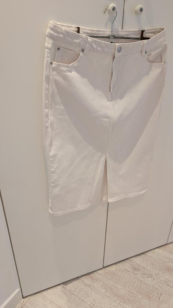 Witte/ ecru spijkerrok maat 42-44 ( XL), Kleding | Dames, Rokken, Wit, Maat 42/44 (L), Nieuw, Ophalen of Verzenden
