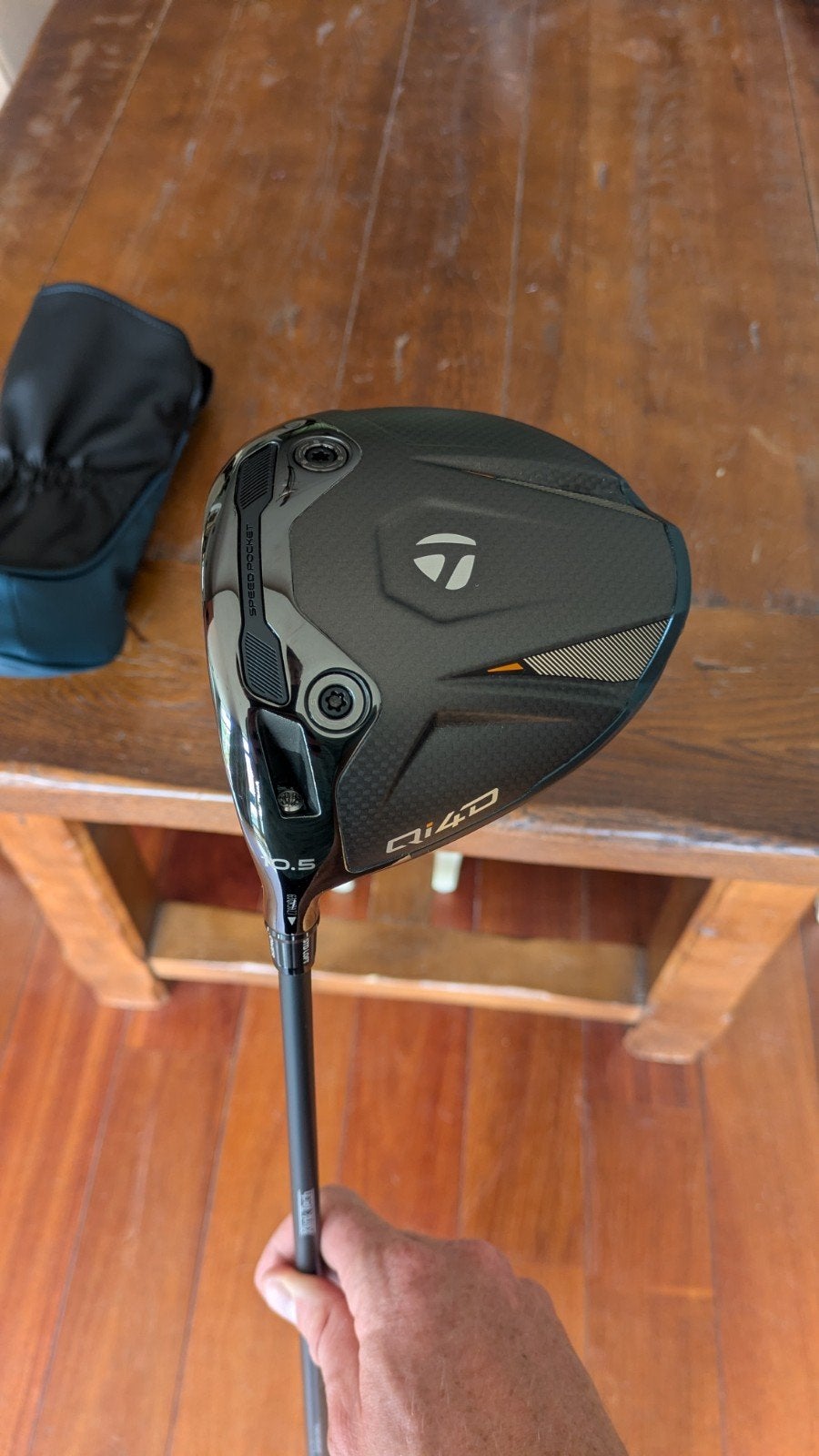 TaylorMade Qi4D Driver 10.5 met Tensei Black 65 Flex-X - LH, Sport en Fitness, Ophalen of Verzenden, Zo goed als nieuw, Club