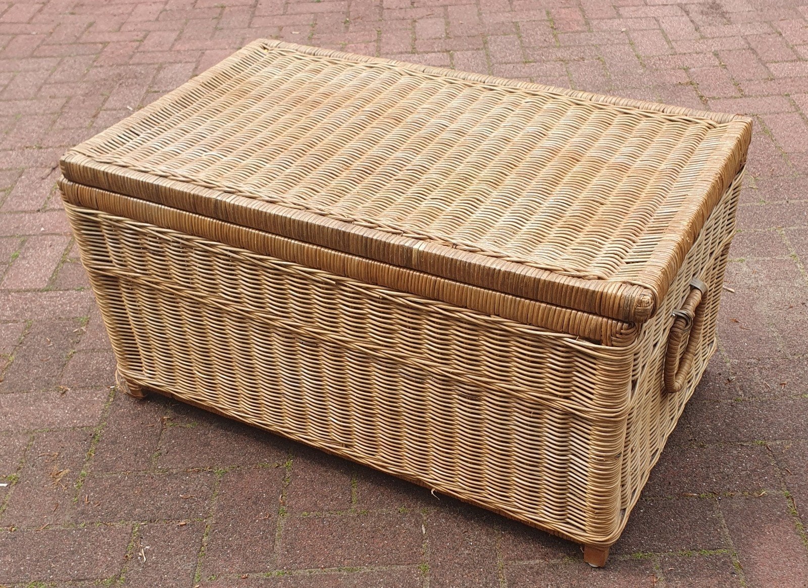 Rieten dekenkist opbergkist mand, Huis en Inrichting, Woonaccessoires | Kisten, Ophalen, Minder dan 50 cm, Gebruikt, 50 tot 100 cm