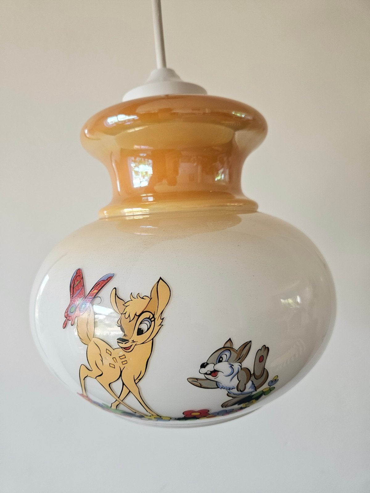 Vintage Disney hanglamp - Bambi, Dombo, Knorretje, Vintage, Gebruikt, Meerkleurig, Ophalen of Verzenden