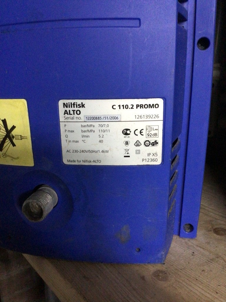 Nilfisk Alto hogedrukreiniger, Tuin en Terras, Ophalen, Gebruikt, Elektrisch, Nilfisk