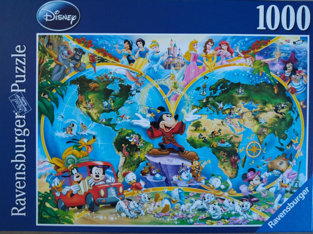 Ravensburger puzzel Disney 1000 st te koop, Ophalen of Verzenden, 500 t/m 1500 stukjes, Zo goed als nieuw, Legpuzzel