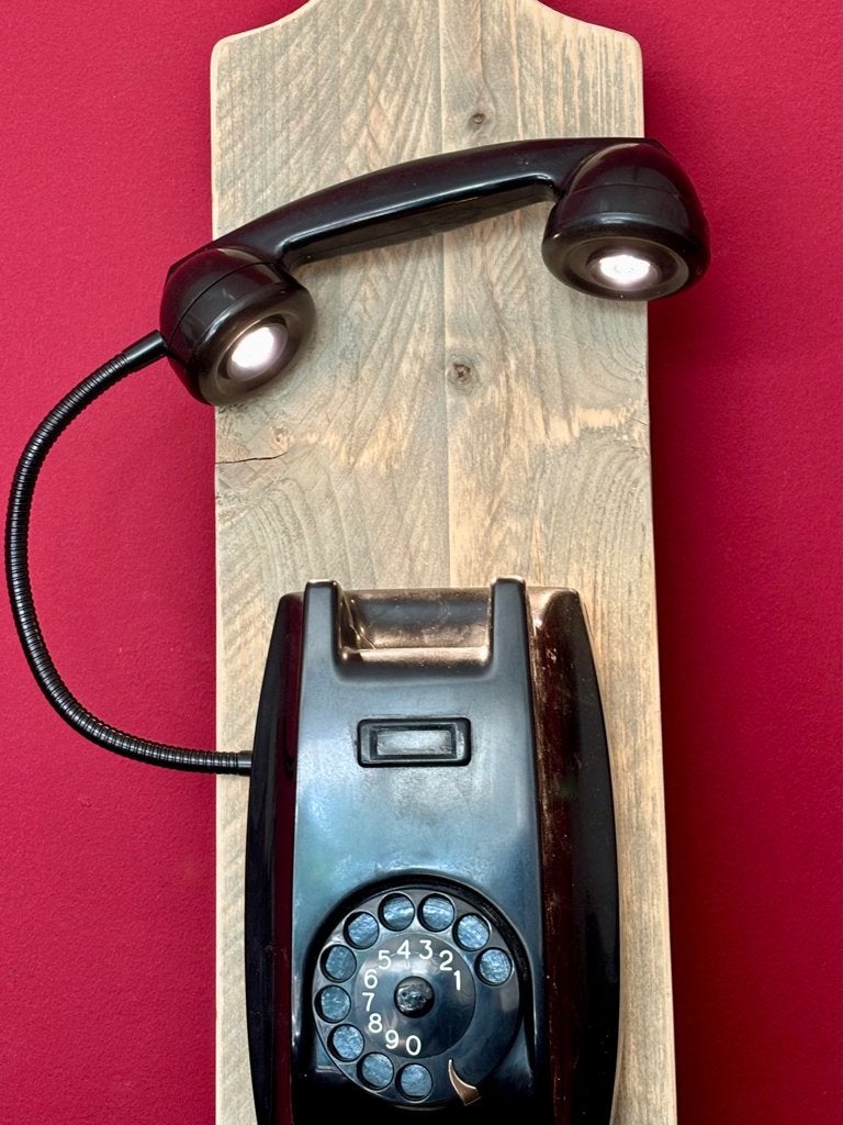 Wandlamp “PTT" 2, Ophalen, Gebruikt, Overige materialen, Vintage,Funky,Home,Decoratief,Cool,Retro,Industrieel,Design.