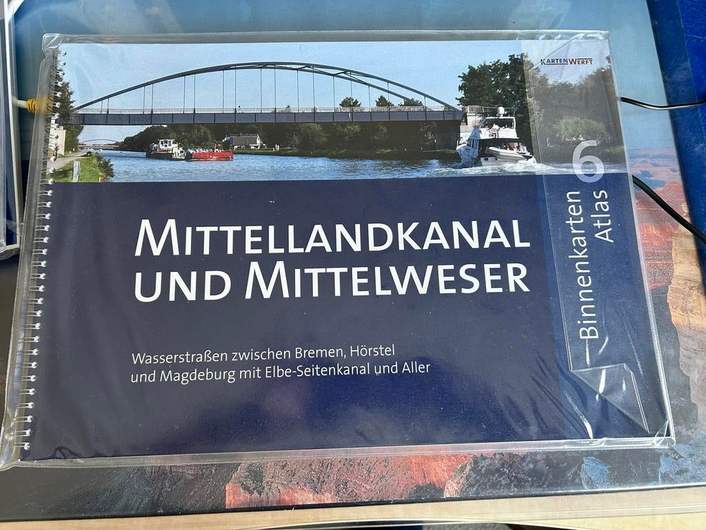 Vaarkaarten Duitsland: Mittellandkanal, Elbe-Hamburg, Berlij, Watersport en Boten, Ophalen, Nieuw, Communicatie