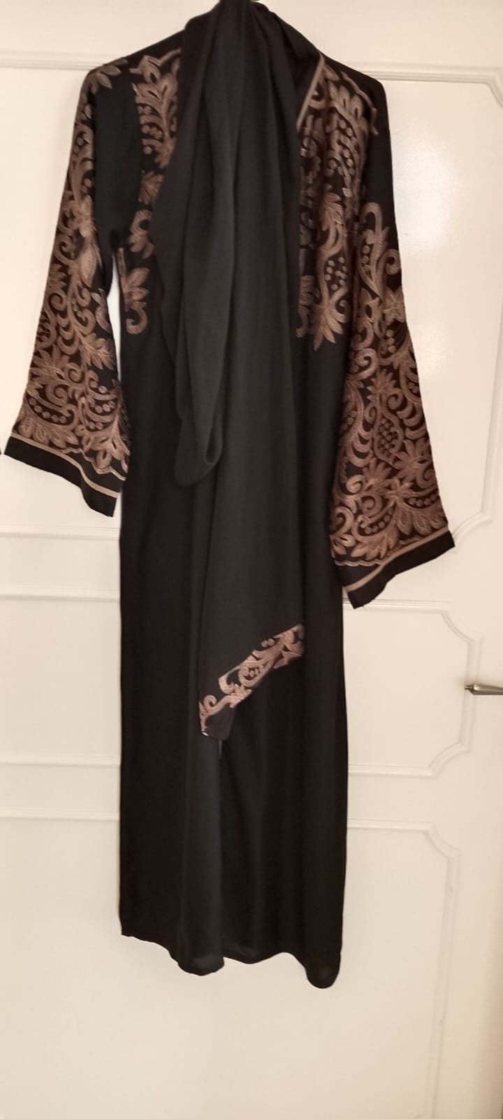 abaya met bijpassende sjaal, Verzenden, Zo goed als nieuw, Zwart, Overige typen