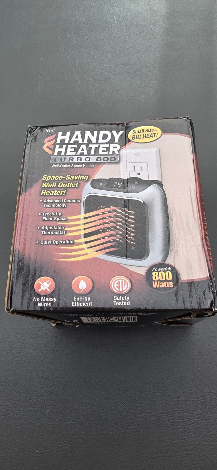 Handy Heater Turbo 800 Wandcontactdoos Kachel 800 Watt, Doe-het-zelf en Verbouw, Verwarming en Radiatoren, Verzenden