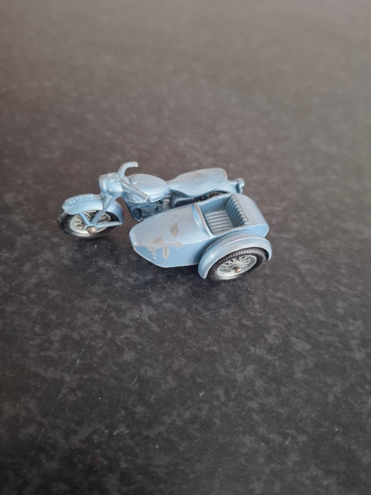 Vintage Matchbox Lesney Triumph T110 met zijspan, Overige merken, Gebruikt, 1:50 of kleiner, Overige typen