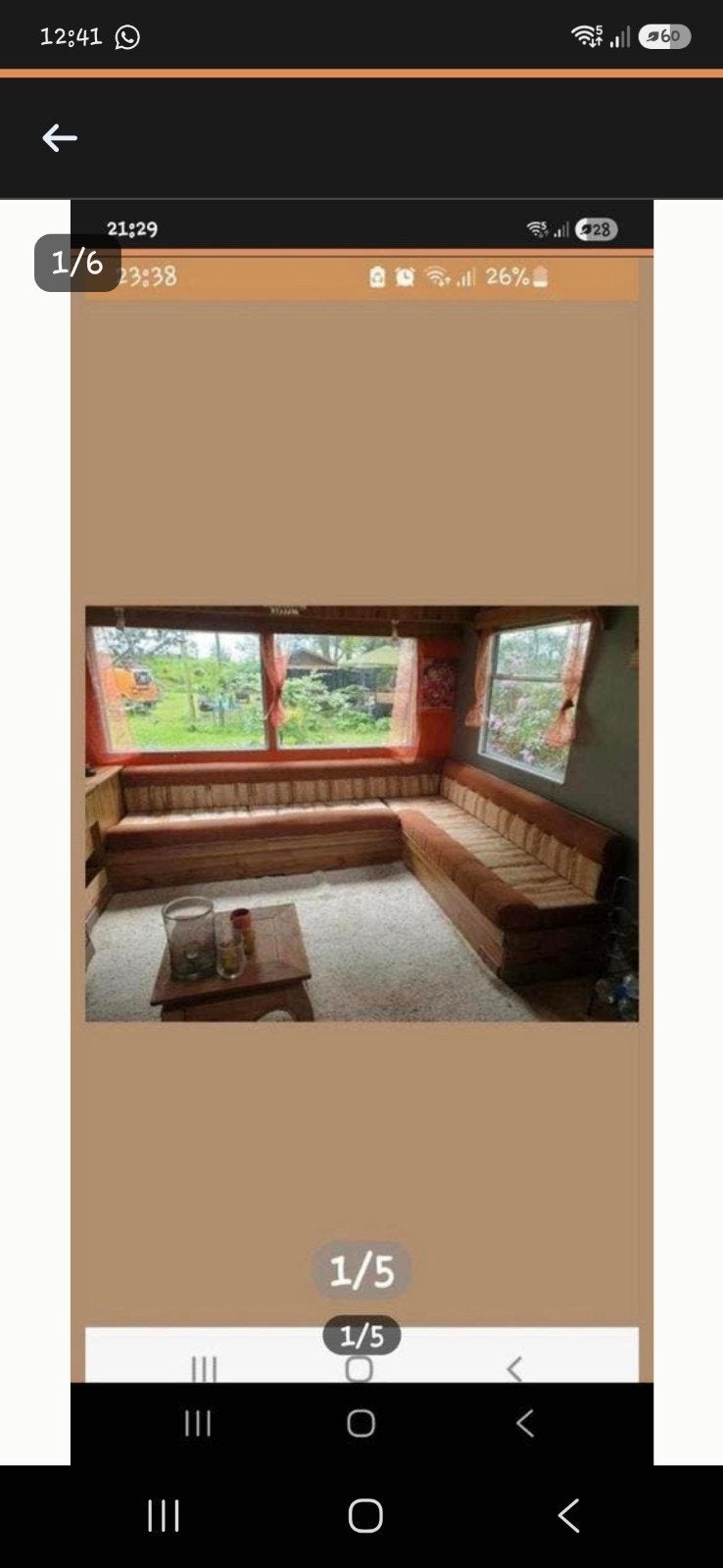 Caravan kussenset - zit- en rugkussens, Ophalen, Gebruikt
