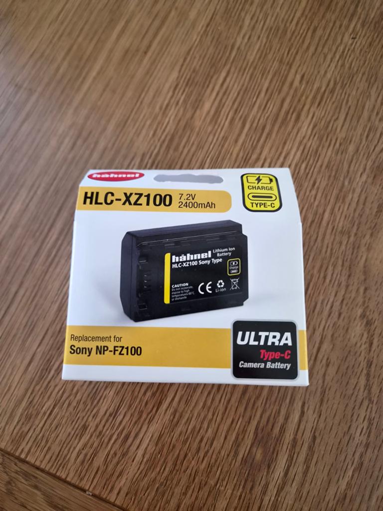 Hähnel HLC-XZ100 accu voor Sony A7 IV (NP-FZ100 compatibel), Ophalen of Verzenden, Zo goed als nieuw