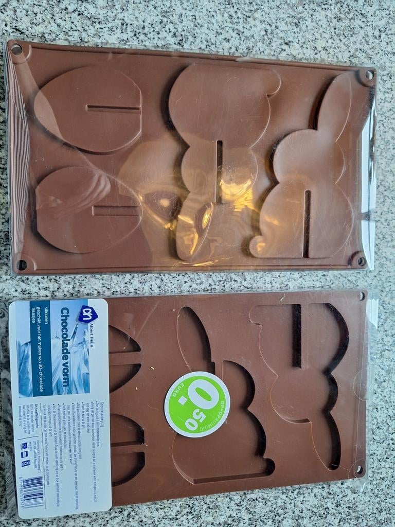 Chocolade mal voor 3D Paashaasjes - Siliconen, Ophalen of Verzenden